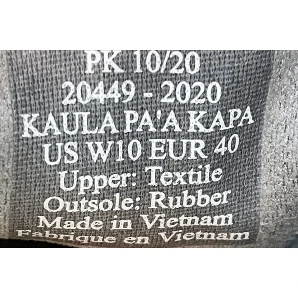 OluKai Kaula Pa'a Kapa Beige Slip On Comfort Espadrilles Loafer Shoes Women‎ 10